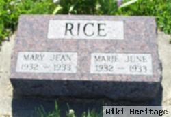 Marie June Rice