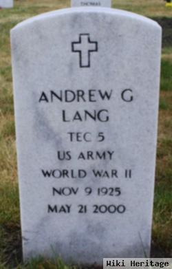 Andrew G Lang