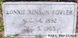 Lonnie Benson Fowler