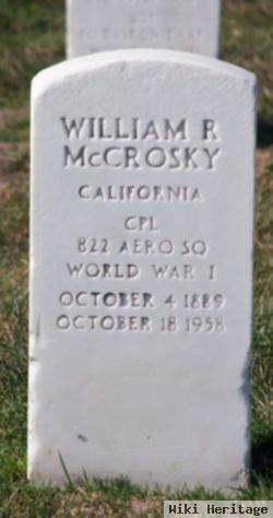 William R Mccrosky