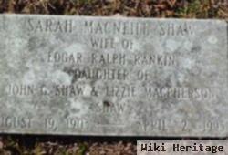 Sarah Macneill Shaw Rankin