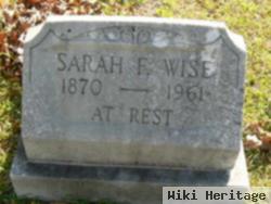 Sarah F Wise