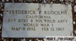 Pvt Frederick Peter Rudolph