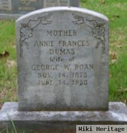 Annie Frances Dumas Roan