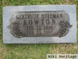 Gertrude Huffman Rowton