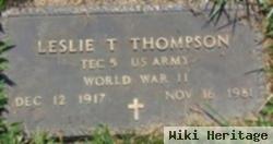 Leslie T Thompson