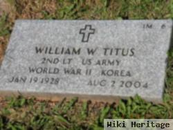 William W Titus