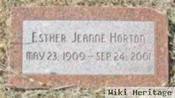 Esther Jeanne Stubbs Horton