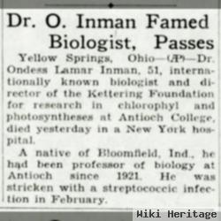 Dr Ondess Lamar Inman