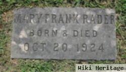 Mary Frank Rader