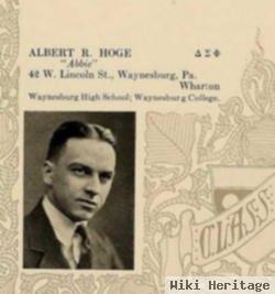 Albert Reese Hoge