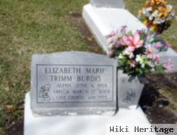 Elizabeth Marie Trimm Burdis