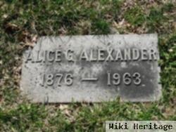 Alice G Sarvis Alexander