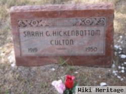 Sarah G Hickenbottom Culton