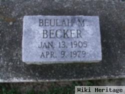 Beulah M Becker