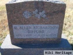 M. Aleen Richardson Difford