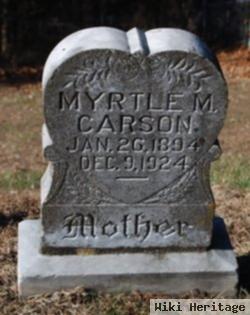 Myrtle M Hunter Carson