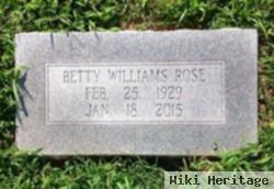 Betty Williams Rose