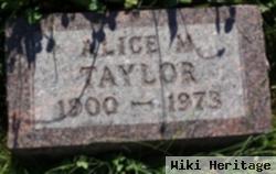 Alice M Taylor