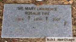 Sr Mary Lawrence "rosalie" Fife