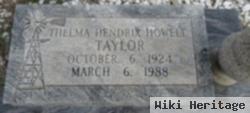 Thelma Hendrix Howell Taylor