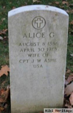 Alice G Ashe