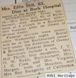 Effie Smith Hill