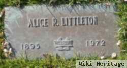 Alice R Littleton