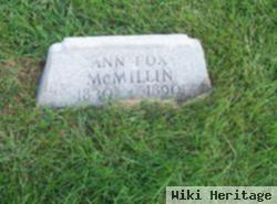 Ann Fox Mcmillin