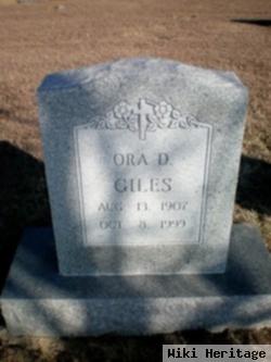 Ora D. Giles