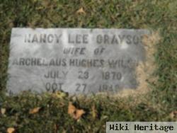 Nancy Lee "nannie" Grayson Williams