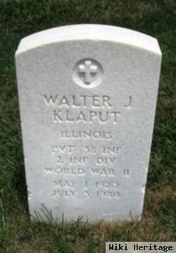 Pvt Walter J Klaput