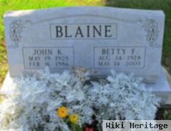 John K Blaine