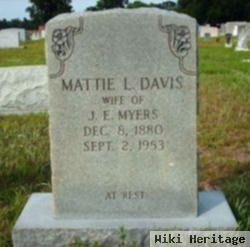 Martha Louisa "mattie" Davis Myers