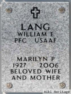 Marilyn P Lang