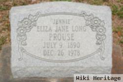 Eliza Jane "jennie" Long Prouse