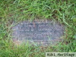 Matthias "matt" Krisor