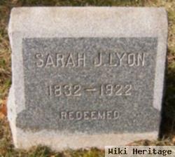 Sarah J Kinsey Lyon