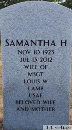 Samantha H Lamb