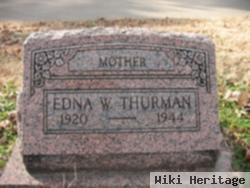 Edna W Thurman