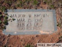 Major W Brown