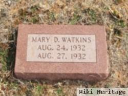 Mary D Watkins