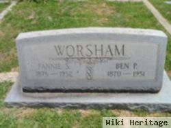 Sarah Frances "fannie" Sykes Worsham