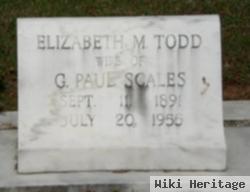 Elizabeth Magdaline Todd Scales