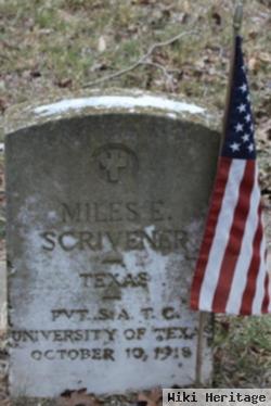 Miles E Scrivener