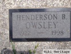 Henderson N Owsley