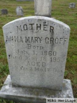 Anna Mary Snavely Groff