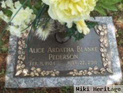 Alice Ardatha Blanke Pederson