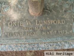 Onie W. Lunsford