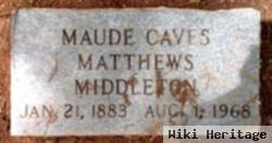 Maude Caves Matthews Middleton